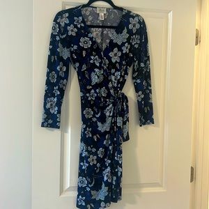 Wraparound floral dress